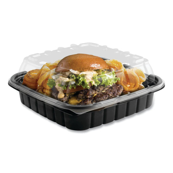 9x9 Microwavable Black Base 1 Compartment